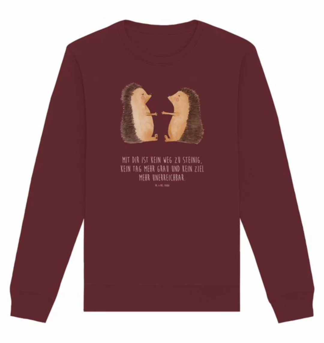 Mr. & Mrs. Panda Longpullover Größe XS Igel Liebe - Burgundy - Geschenk, Eh günstig online kaufen