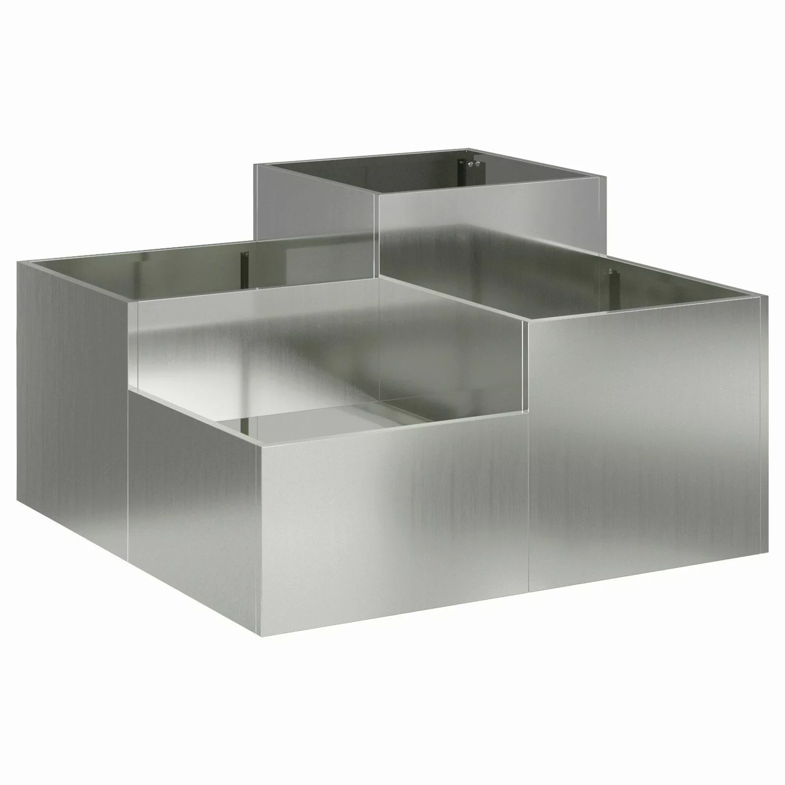 vidaXL Blumentopf Pflanzkübel 80x80x48 cm Verzinkter günstig online kaufen