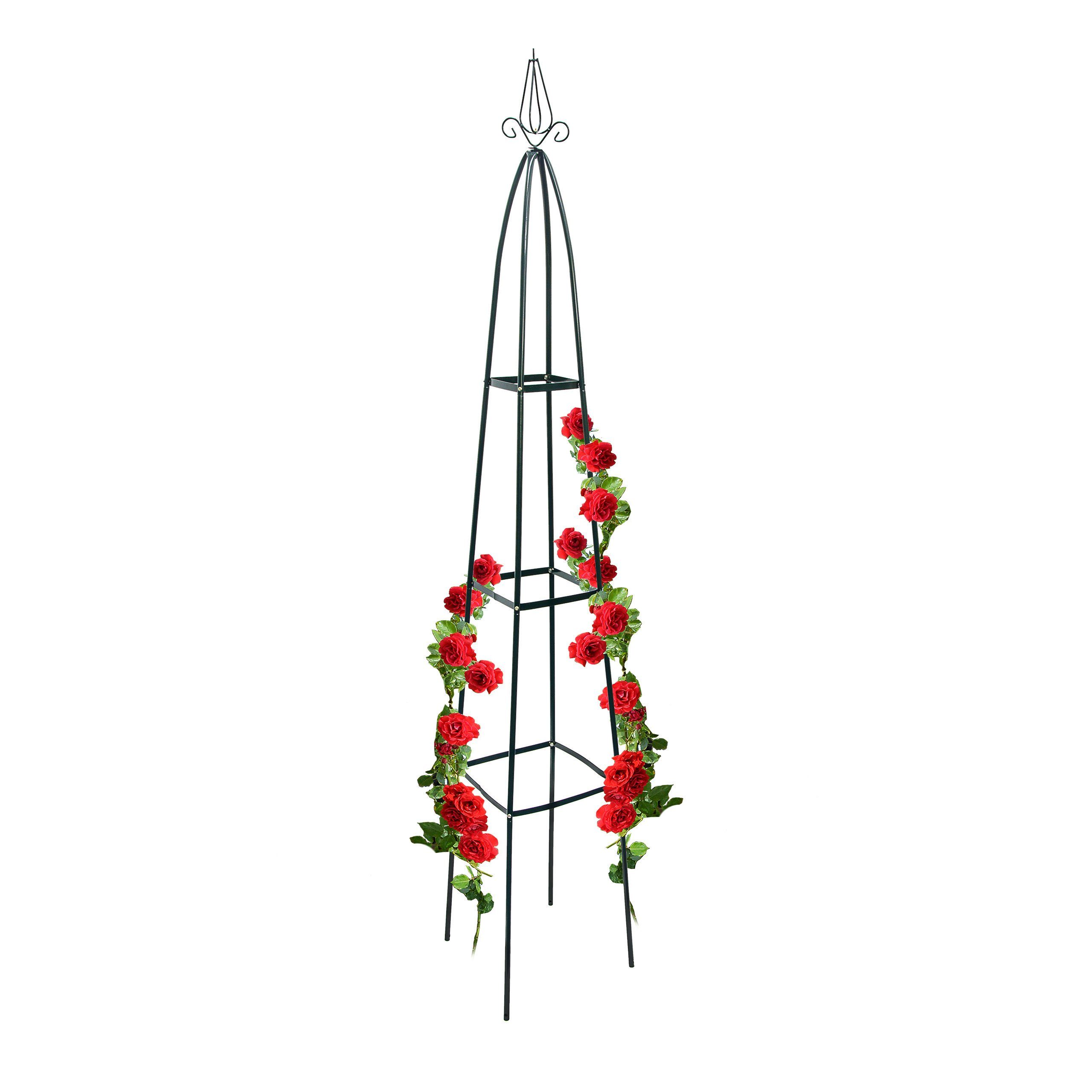 relaxdays Rankhilfe Garten Rankturm Metall ca. günstig online kaufen