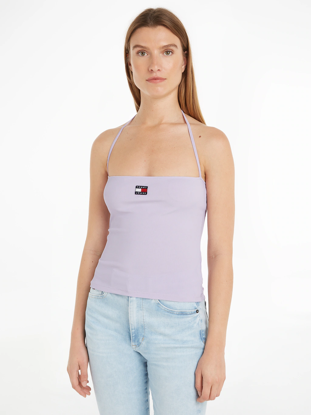 Tommy Jeans Tanktop "TJW SLIM RIB BADGE STRAP TOP", mit Tommy Jeans Markenl günstig online kaufen