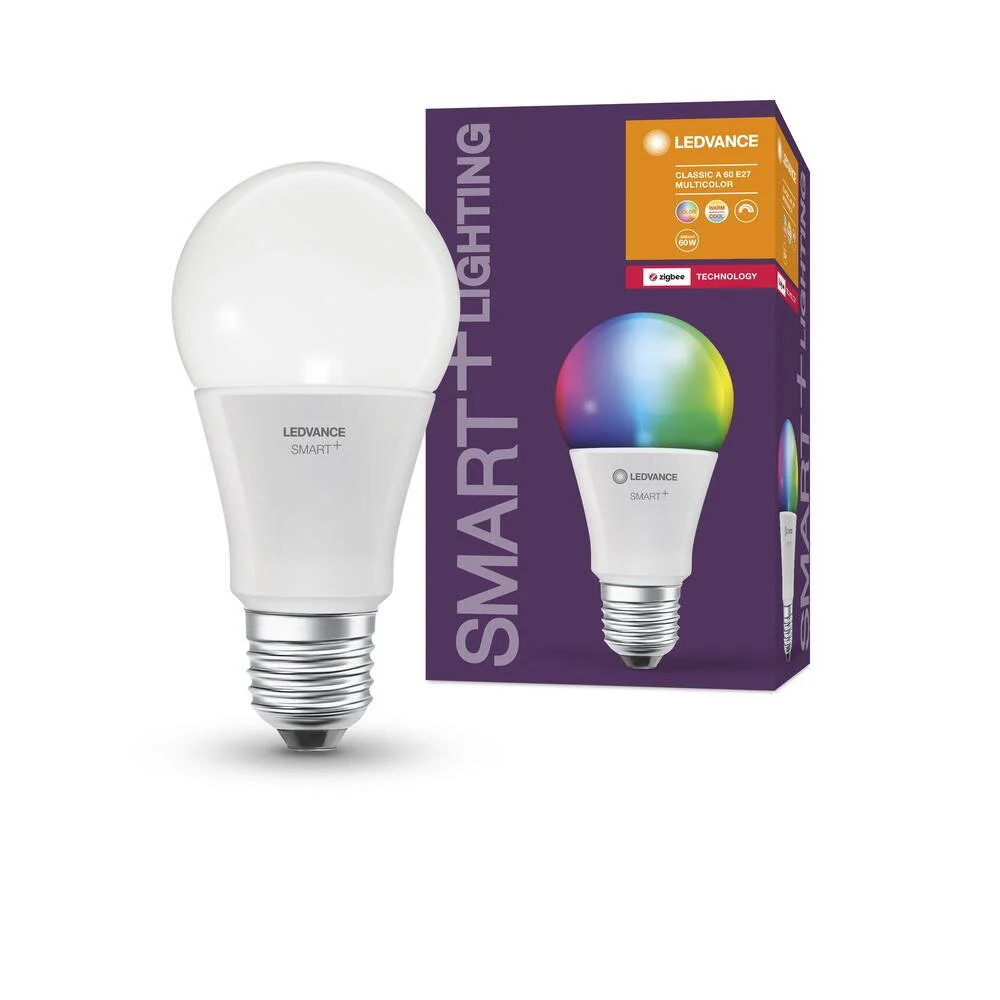 SMART+ Zigbee LED Leuchtmittel E27 - Birne A60 9W 806lm RGBW dimmbar günstig online kaufen
