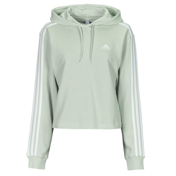 adidas  Sweatshirt Essentials 3-Stripes French Terry Crop Hoodie günstig online kaufen