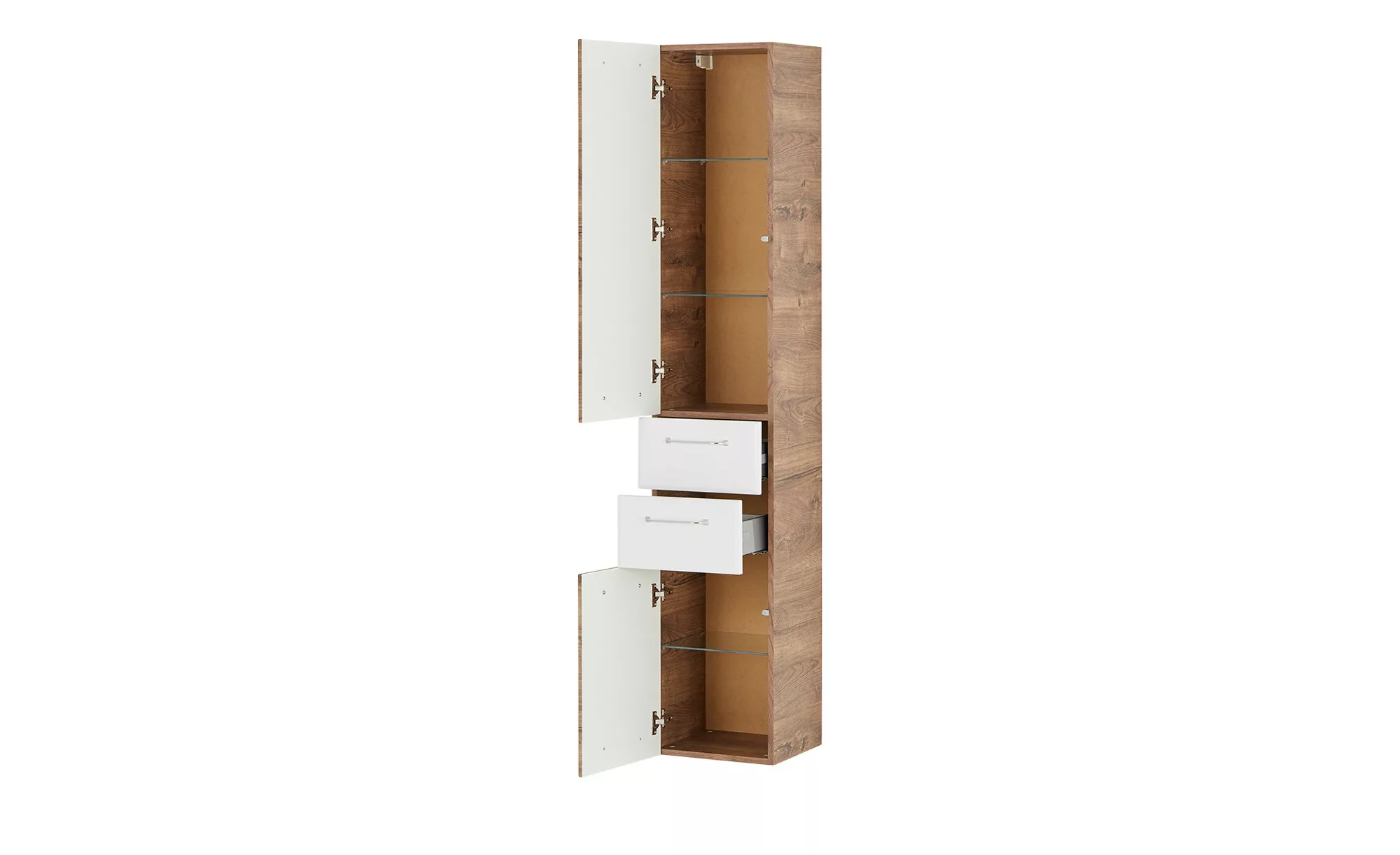 smart Hochschrank  Onda ¦ holzfarben ¦ Maße (cm): B: 35 H: 185,5 T: 33 Schr günstig online kaufen