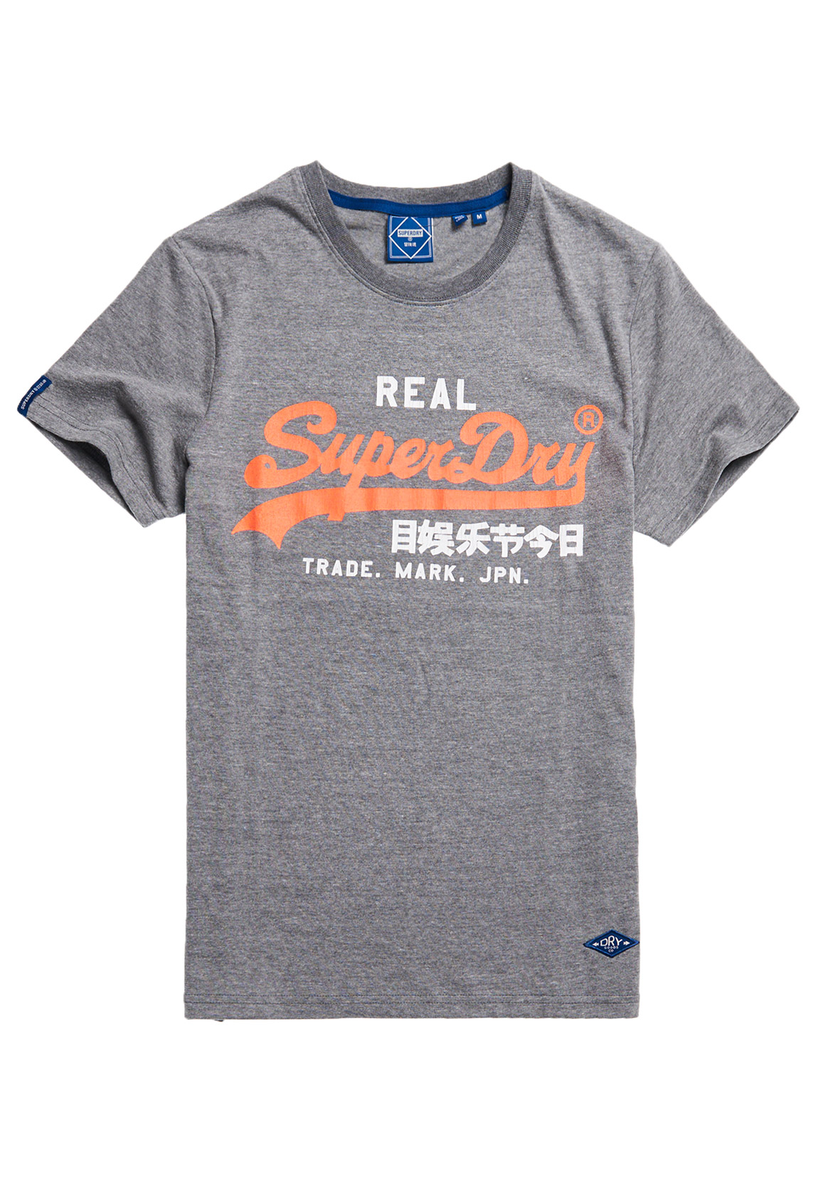 Superdry Herren T-Shirt VL AC TEE MW Rich Charcoal Marl Dunkelgrau günstig online kaufen