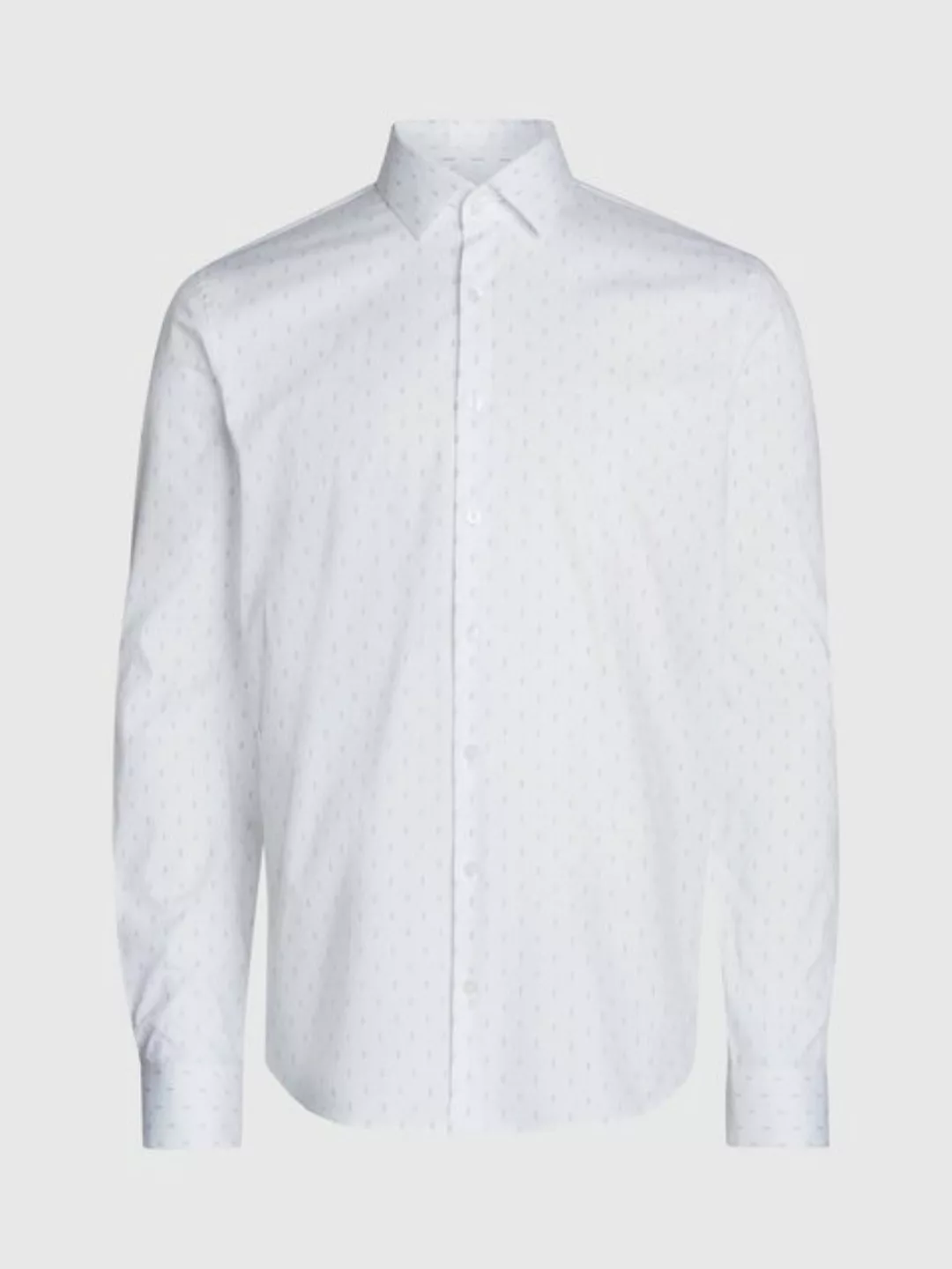 Calvin Klein Langarmhemd POPLIN LEAF PRINT SLIM SHIRT günstig online kaufen
