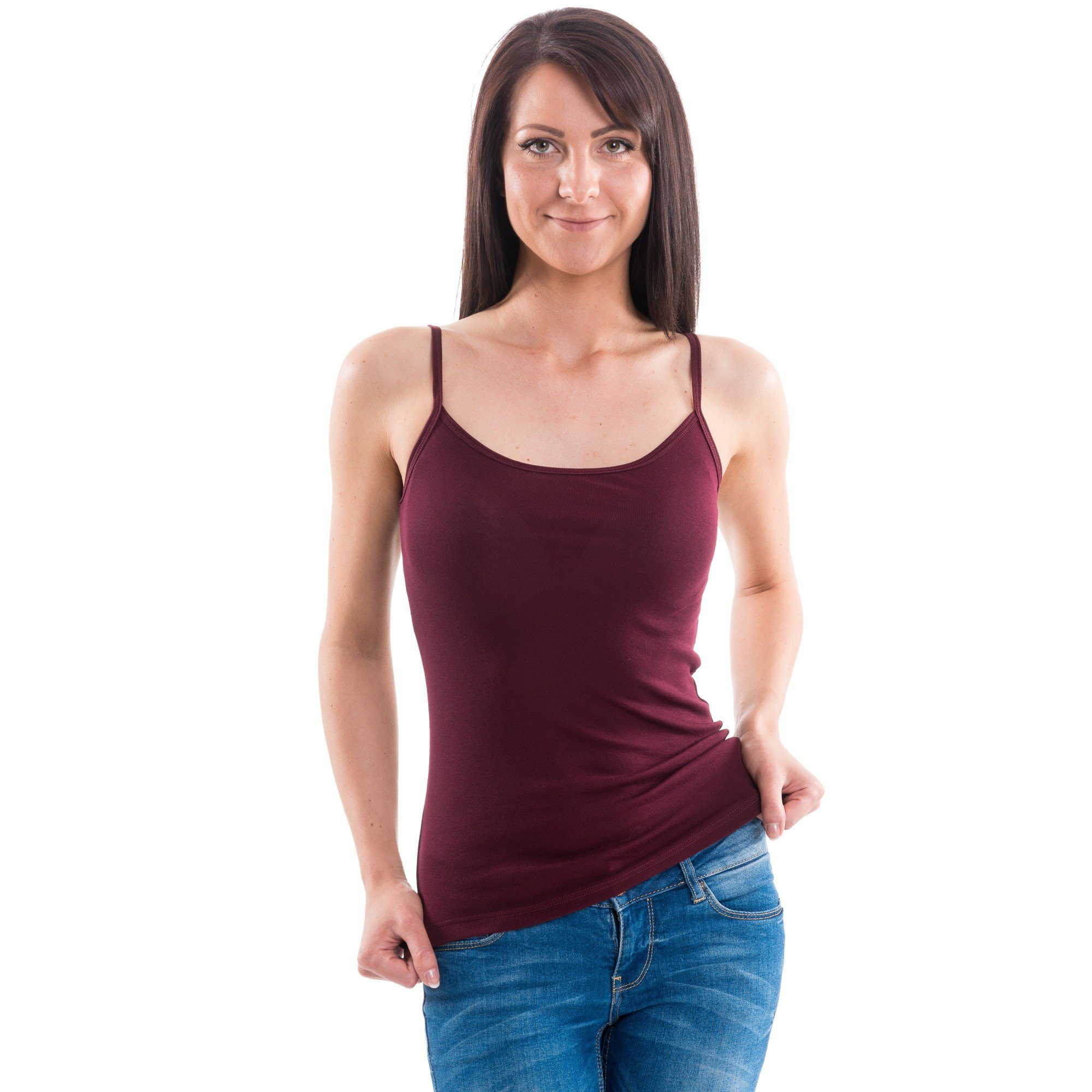 HERMKO Unterhemd 1560 Damen Träger Top, günstig online kaufen