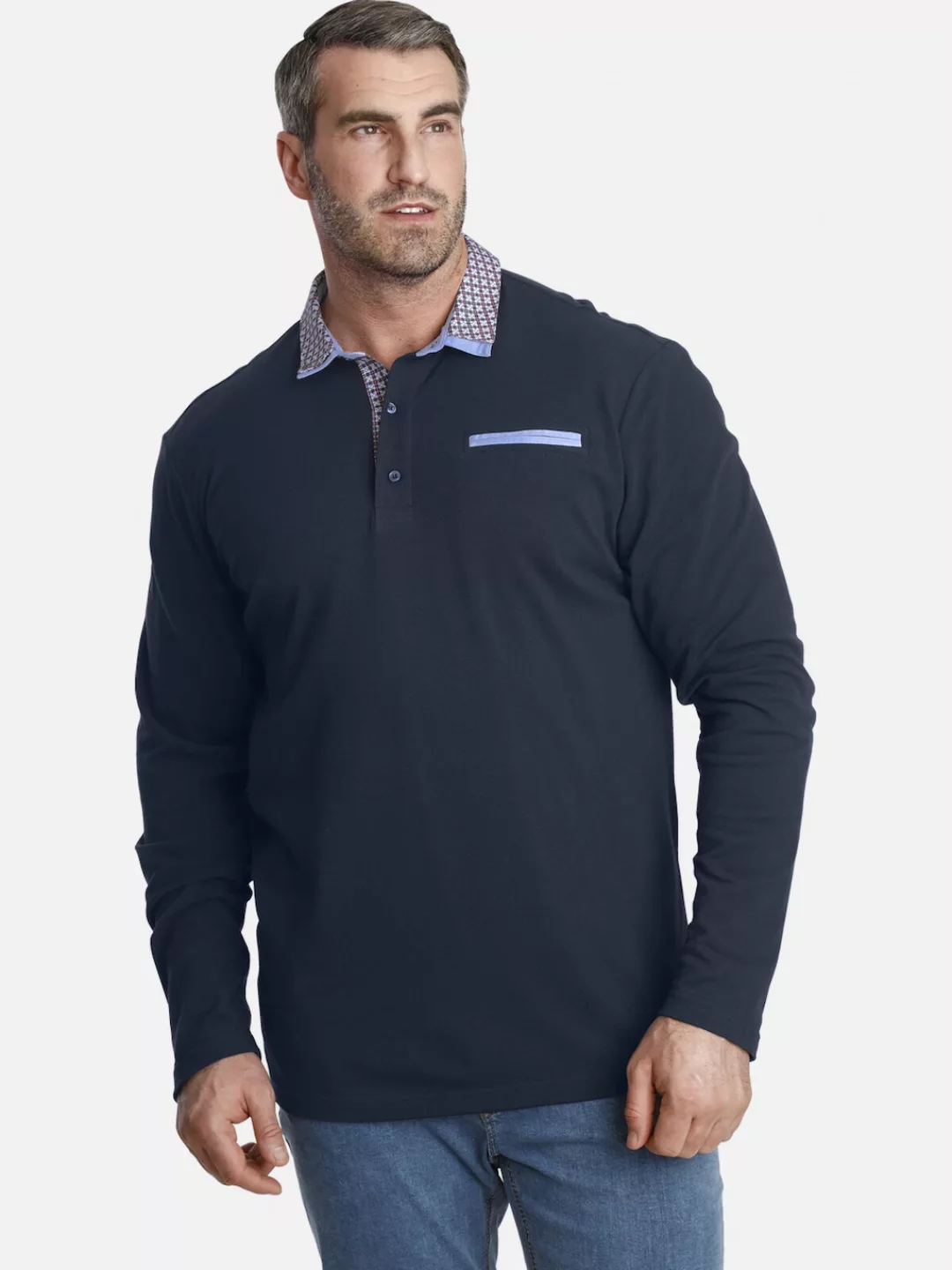 Charles Colby Langarm-Poloshirt "Langarm-Poloshirt EARL CHAD" günstig online kaufen