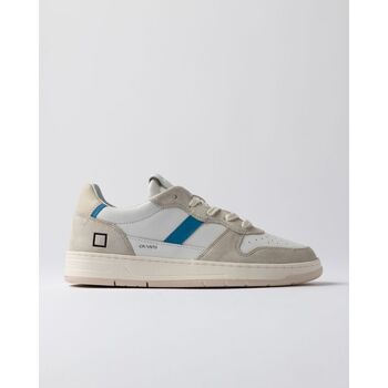 Date  Sneaker M421-C2-VC-WE COURT 2.0 VINTAGE CALF-WHITE/BLUETTE günstig online kaufen