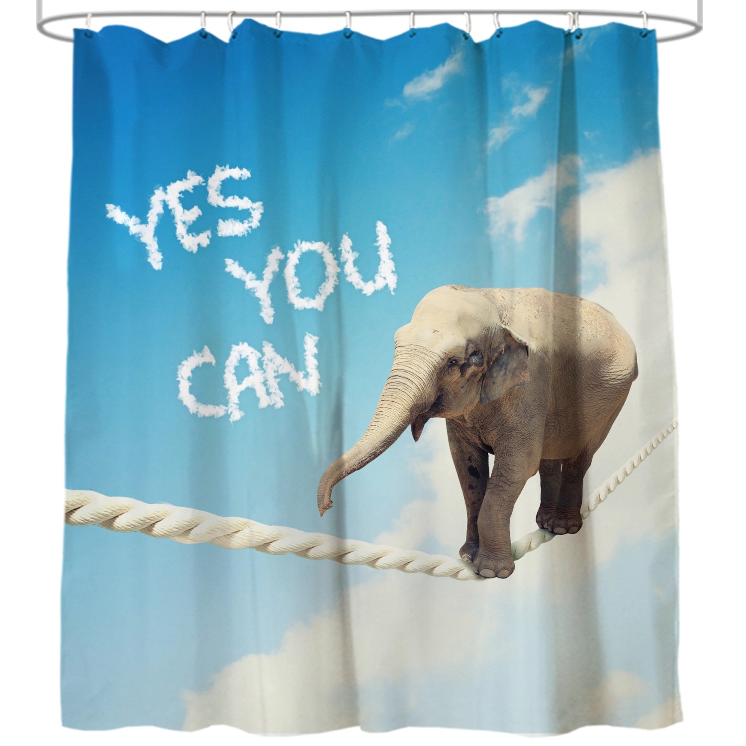 SANILO Duschvorhang Yes you can 180 x 200 cm günstig online kaufen