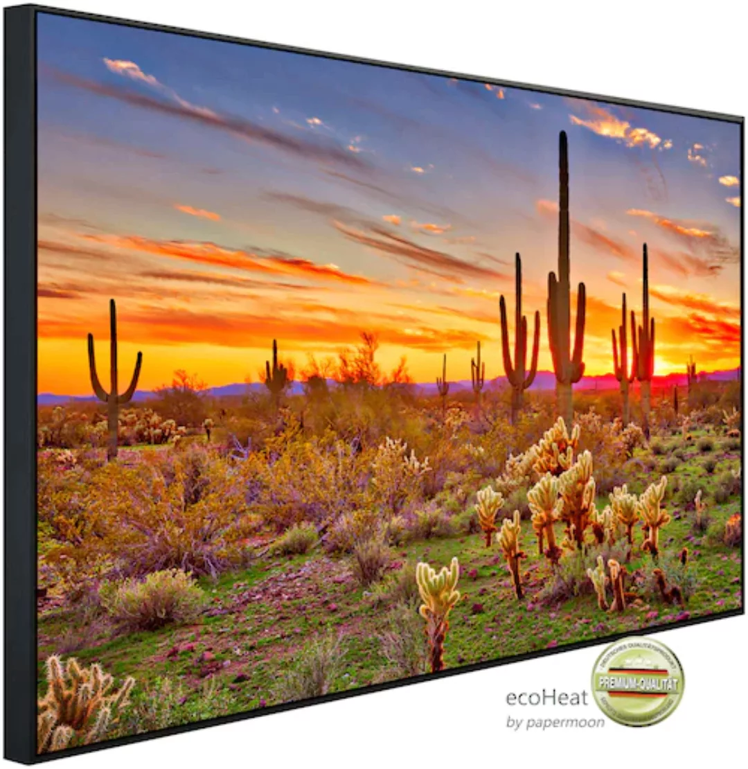 Papermoon Infrarotheizung »Saguaros Sunset Phoenix«, sehr angenehme Strahlu günstig online kaufen