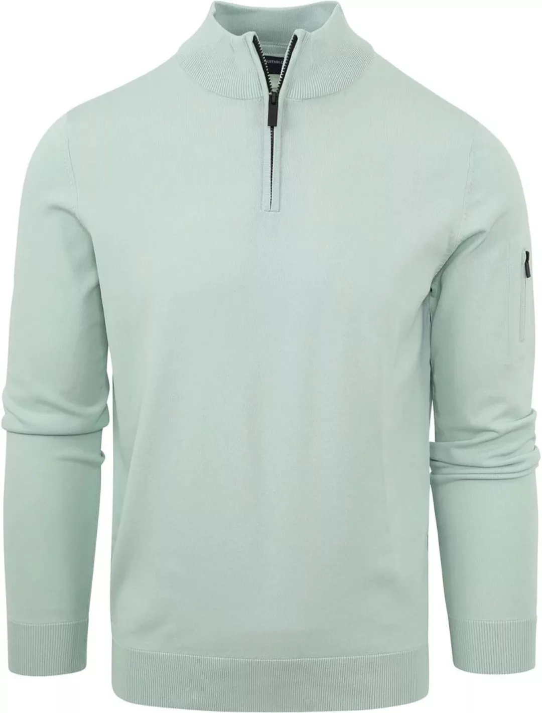 Suitable Half Zip Pullover Mintgrün - Größe XXL günstig online kaufen