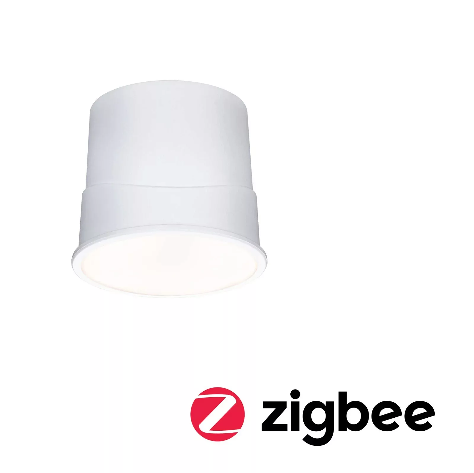 Smarte Zigbee 3.0 LED Einbauleuchte Base Coin in Weiß-satiniert 4,9W 430lm günstig online kaufen