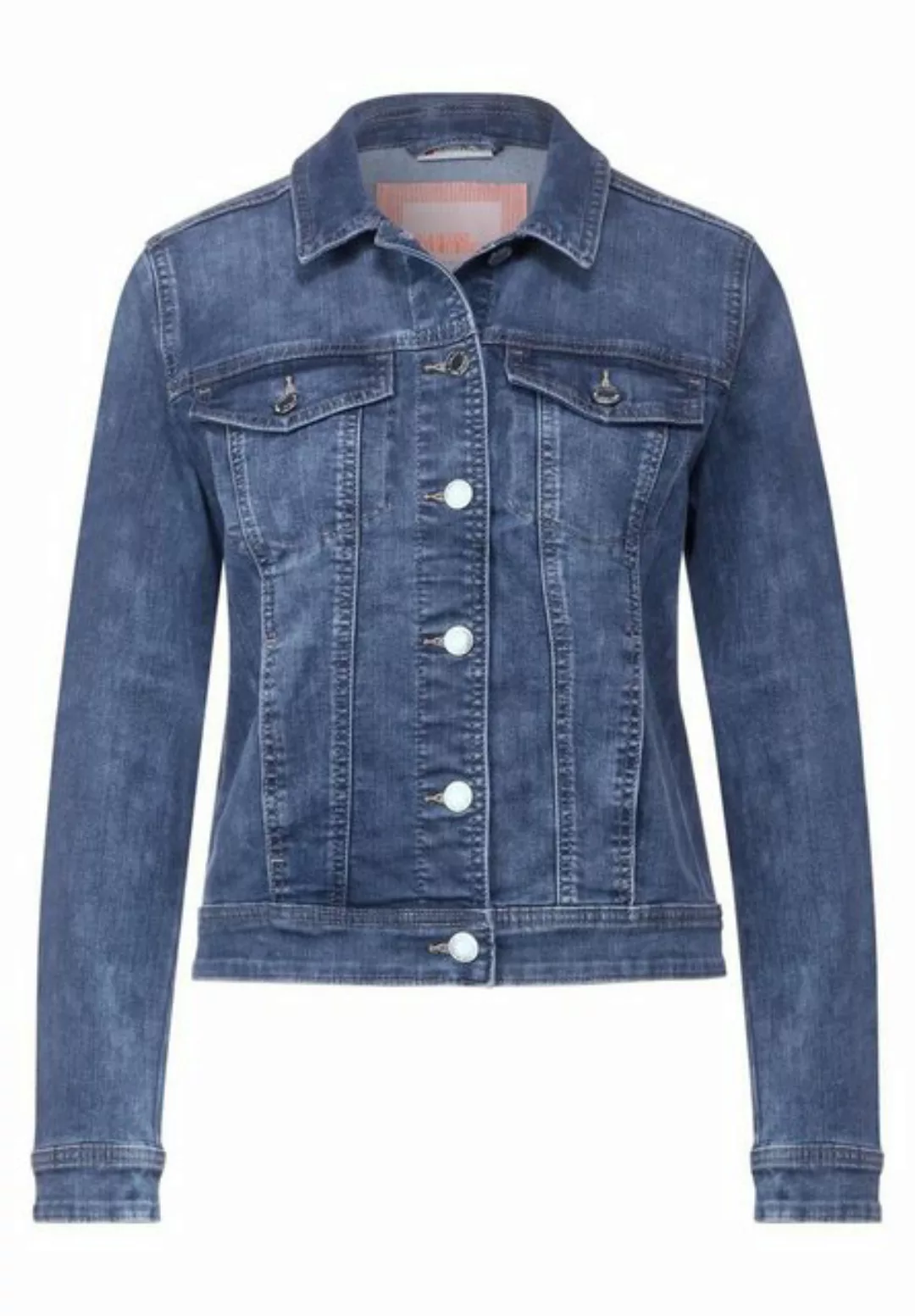 STREET ONE Jeansblazer in mittelblauer Waschung günstig online kaufen