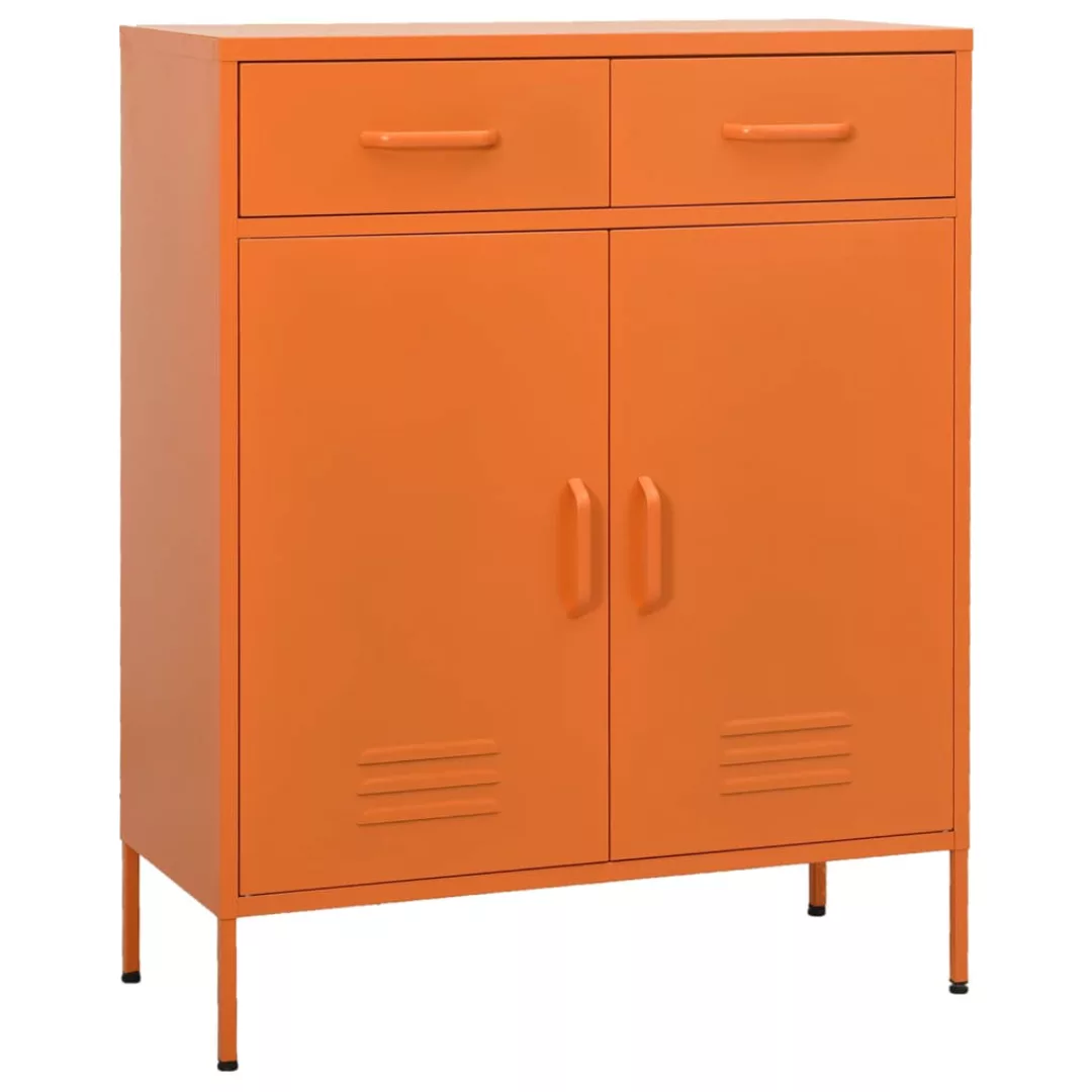 Lagerschrank Orange 80x35x101,5 Cm Stahl günstig online kaufen