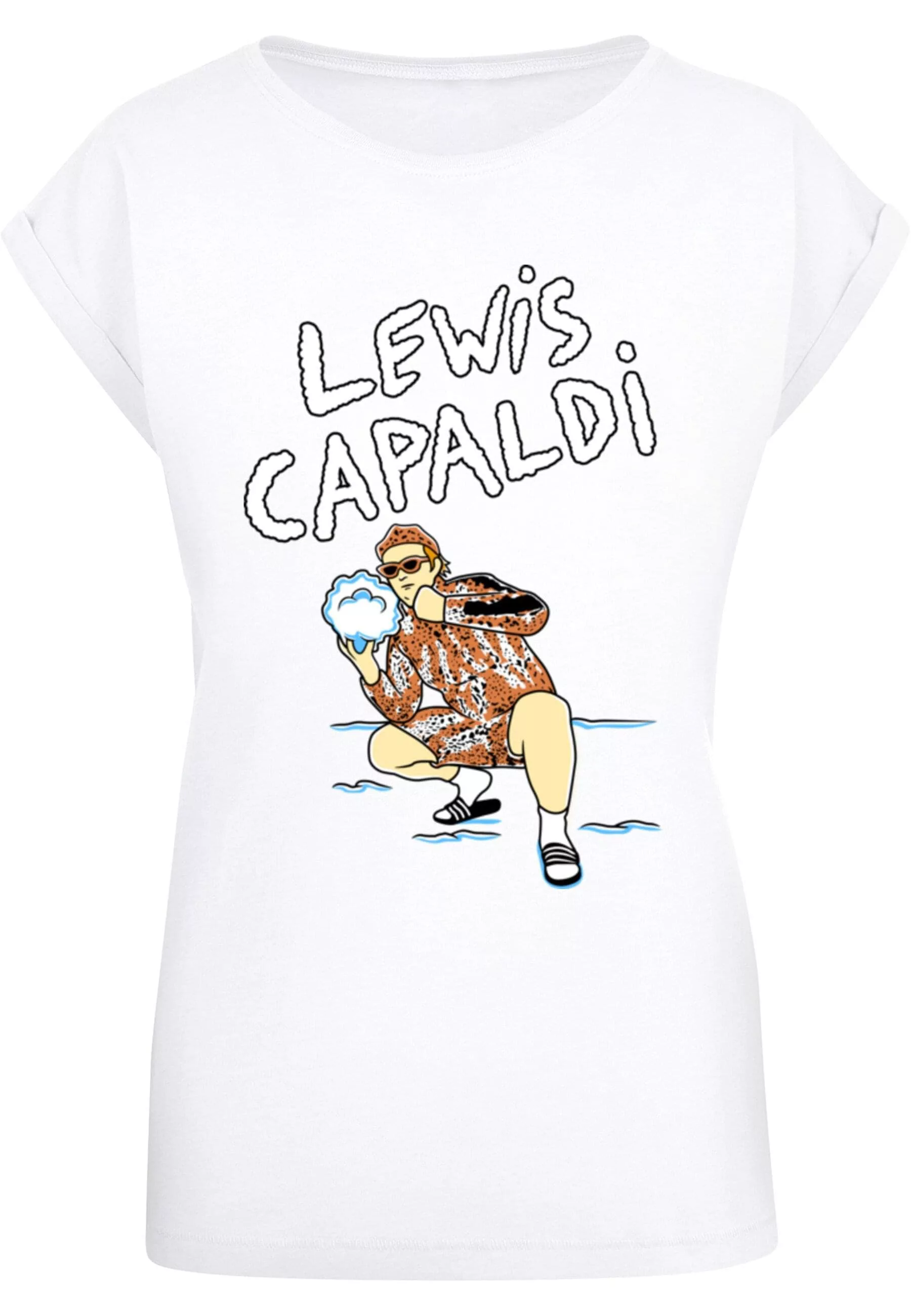 Merchcode T-Shirt "Merchcode Damen Ladies Lewis Capaldi - Snowleopard T-Shi günstig online kaufen