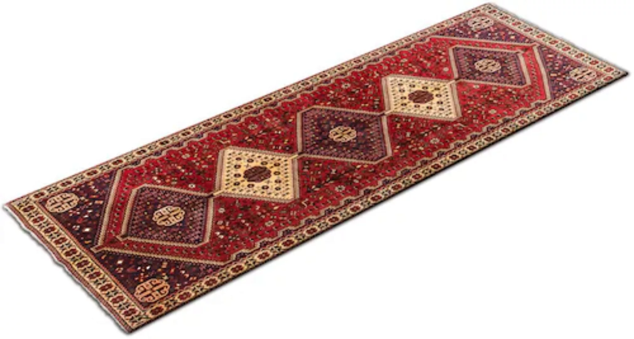 morgenland Wollteppich »Abadeh Teppich handgeknüpft rot«, rechteckig, handg günstig online kaufen