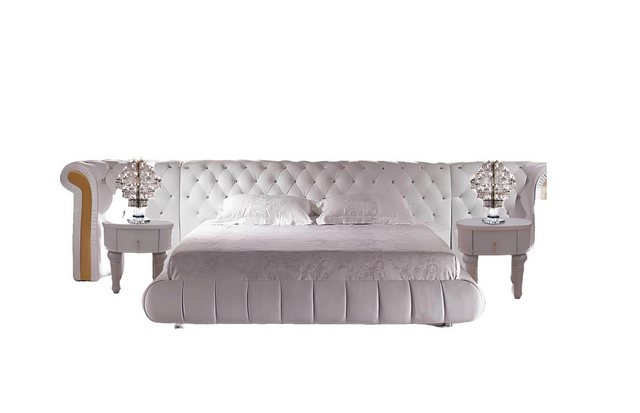 Xlmoebel Bett Chesterfield Doppelbett Deluxe Polster-Doppelbett Ehebett Bet günstig online kaufen