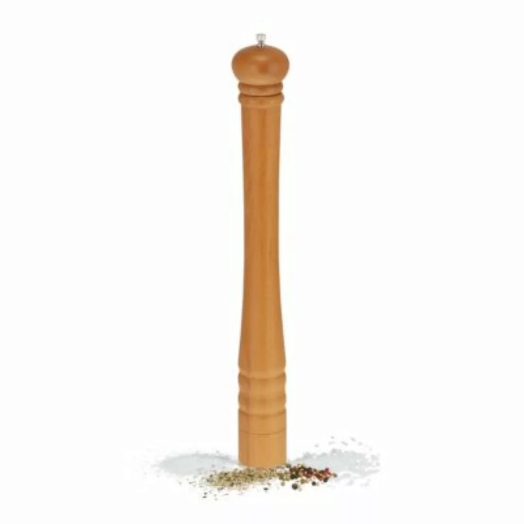 relaxdays XXL Salz- und Pfeffermühle aus Holz natur günstig online kaufen