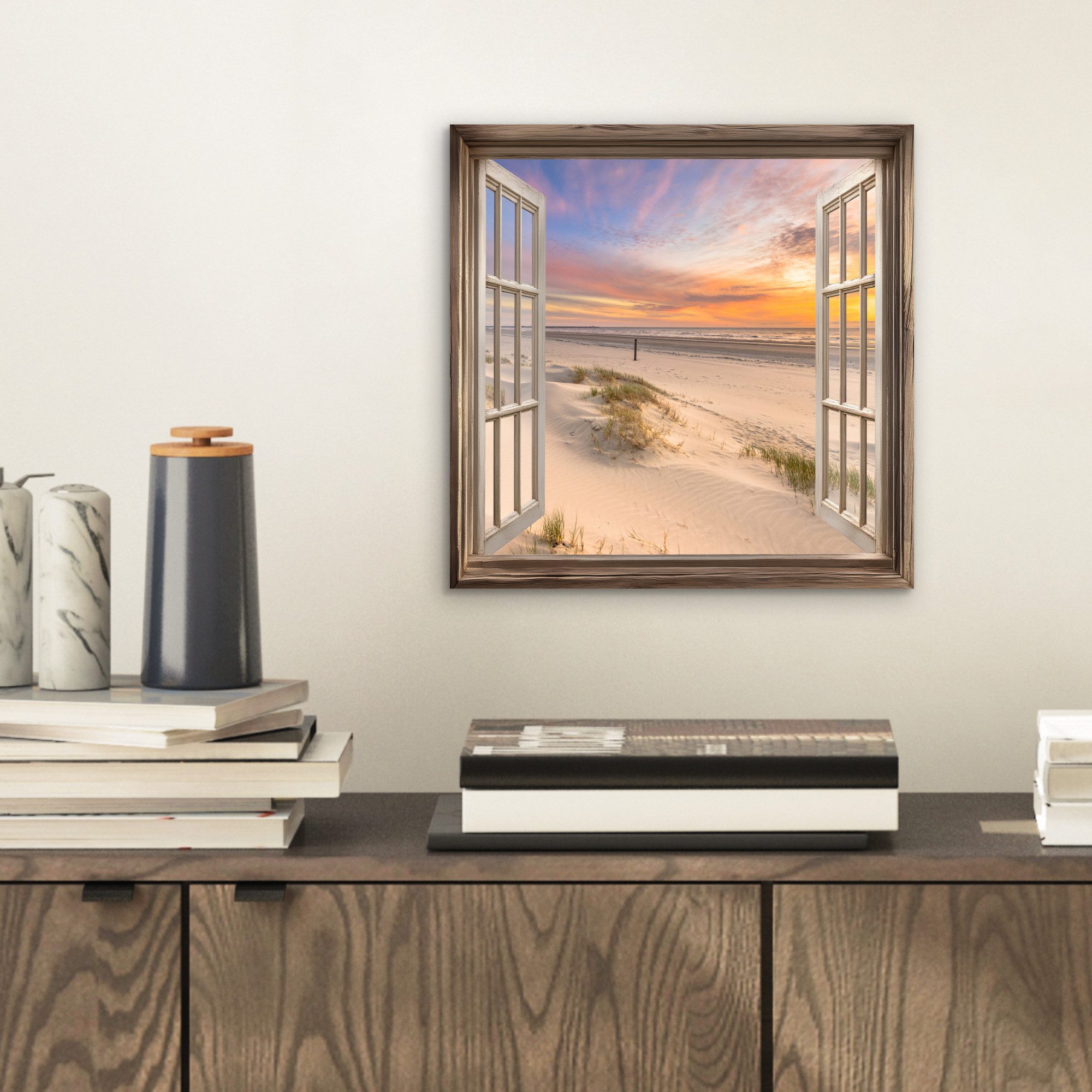MuchoWow Metallbild Aussicht - Strand - günstig online kaufen