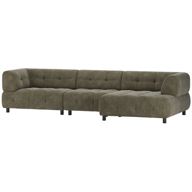 WOOOD Ecksofa Chaiselongue Louis mit Cordbezug Rechts günstig online kaufen