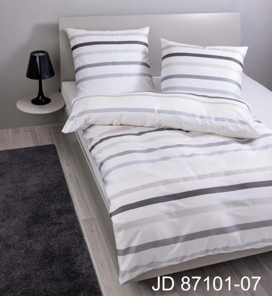 Janine Janine Mako-Satin Bettwäsche J. D. 87101 taupegrau Größe:  240x220 c günstig online kaufen