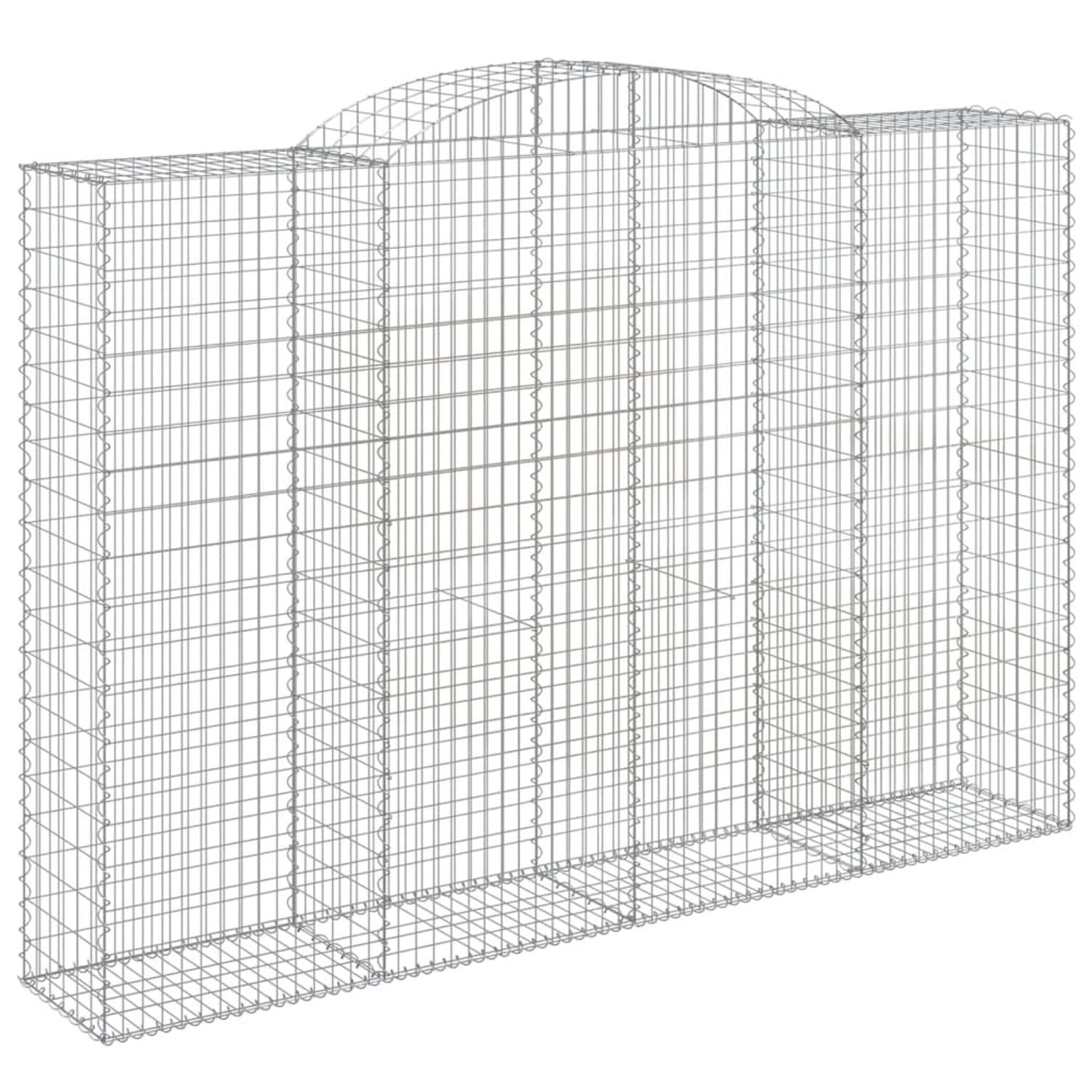 vidaXL Gabionen mit Hochbogen 5 Stk 300x50x200/220cm Eisen 1666600 günstig online kaufen