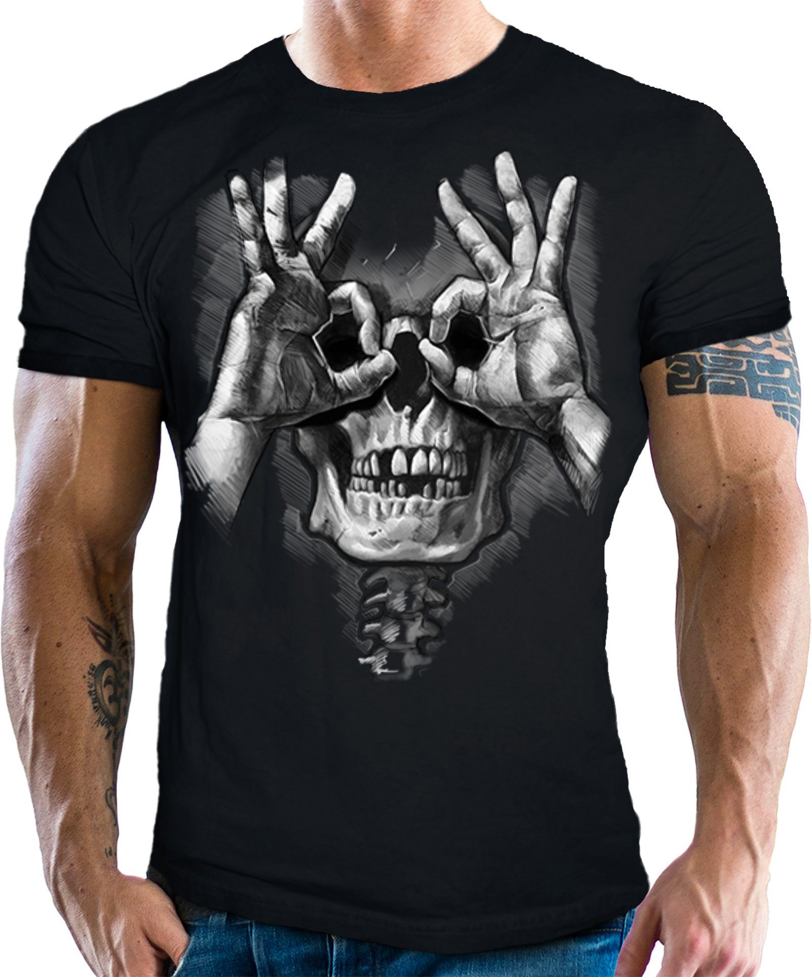 LOBO NEGRO® T-Shirt für Occult Gothic günstig online kaufen