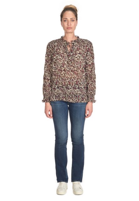 Le Temps Des Cerises Klassische Bluse "JANEK", mit stylischem Animal-Print günstig online kaufen