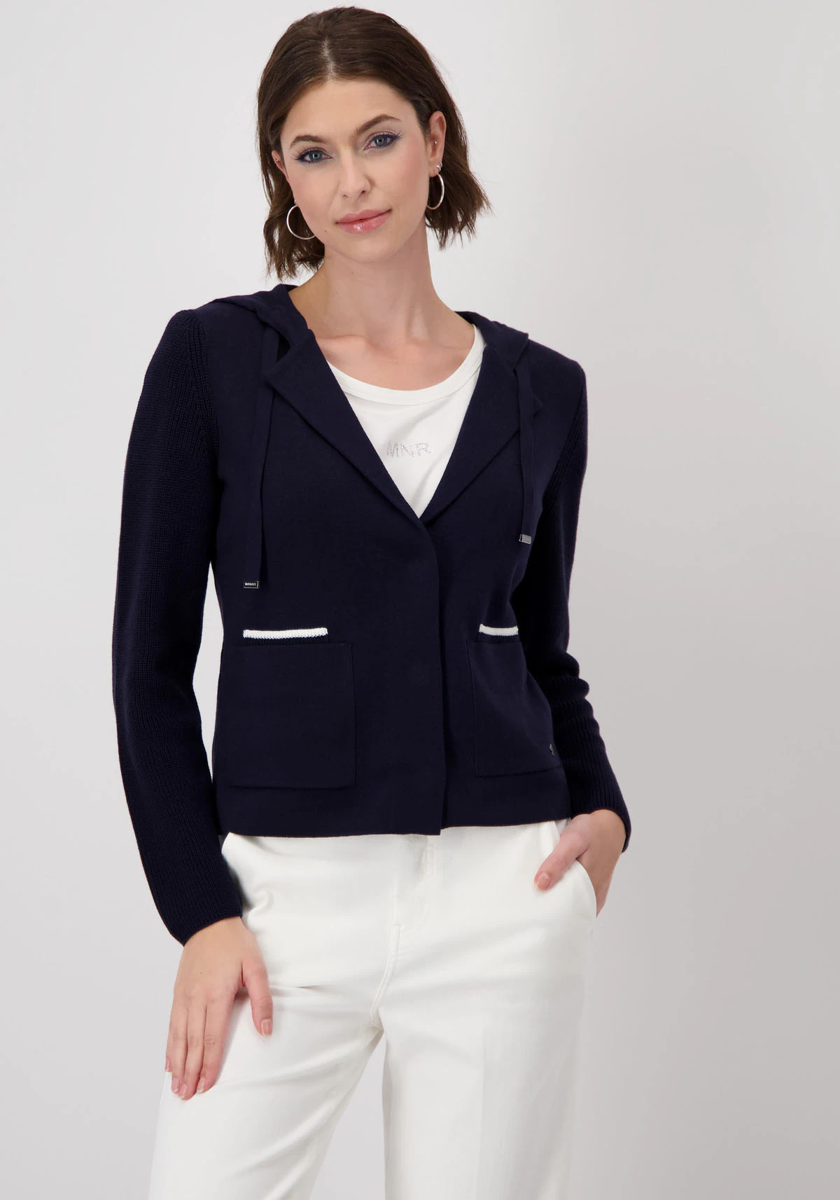 Monari Strickjacke "Jacke Strickblazer", Mit Reverskragen günstig online kaufen