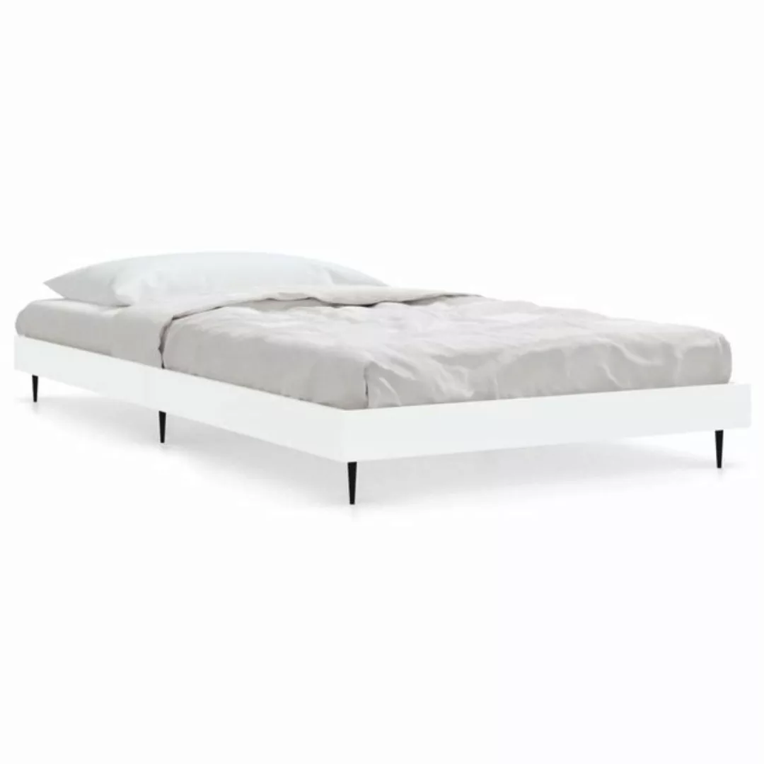 furnicato Bett Bettgestell Weiß 90x190 cm Holzwerkstoff günstig online kaufen