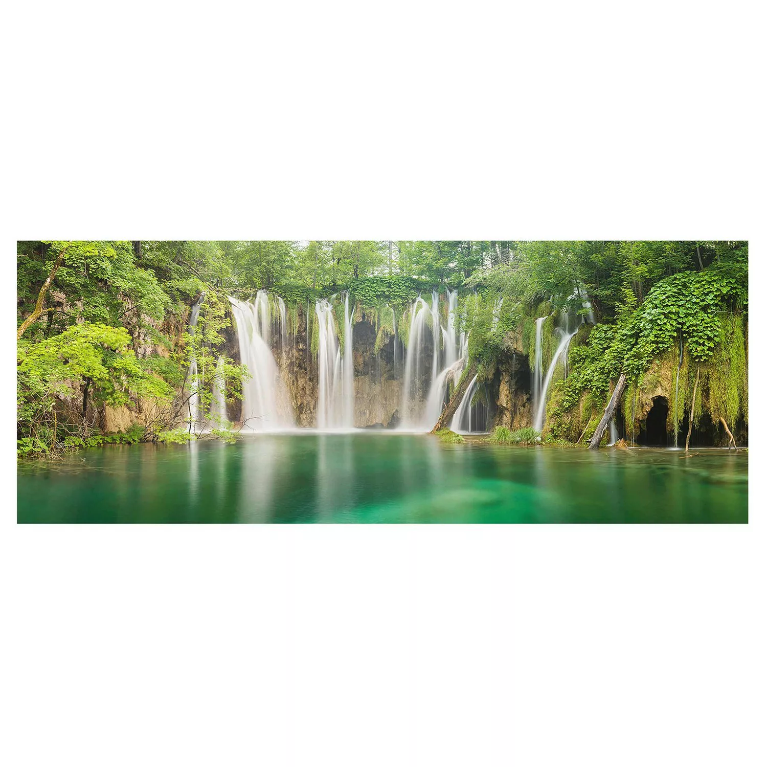 home24 Glasbild Wasserfall Plitvicer Seen günstig online kaufen