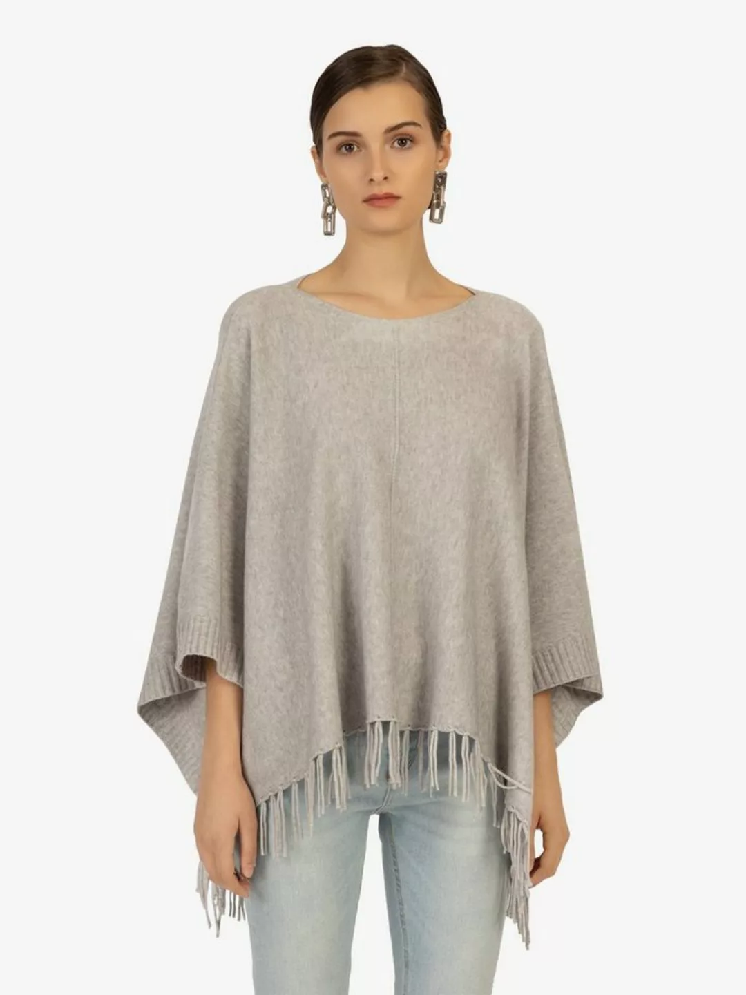 Kraimod Poncho mit Eye catching und Allover-Design günstig online kaufen