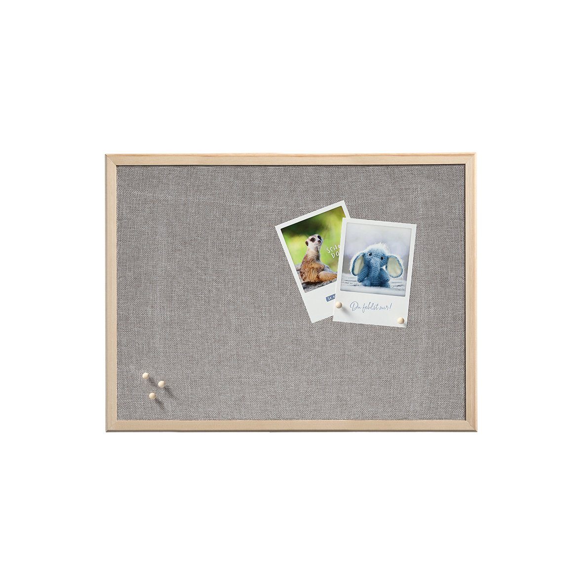 Zeller Present Pinnwand Pinboard, Leinen/Kiefer günstig online kaufen