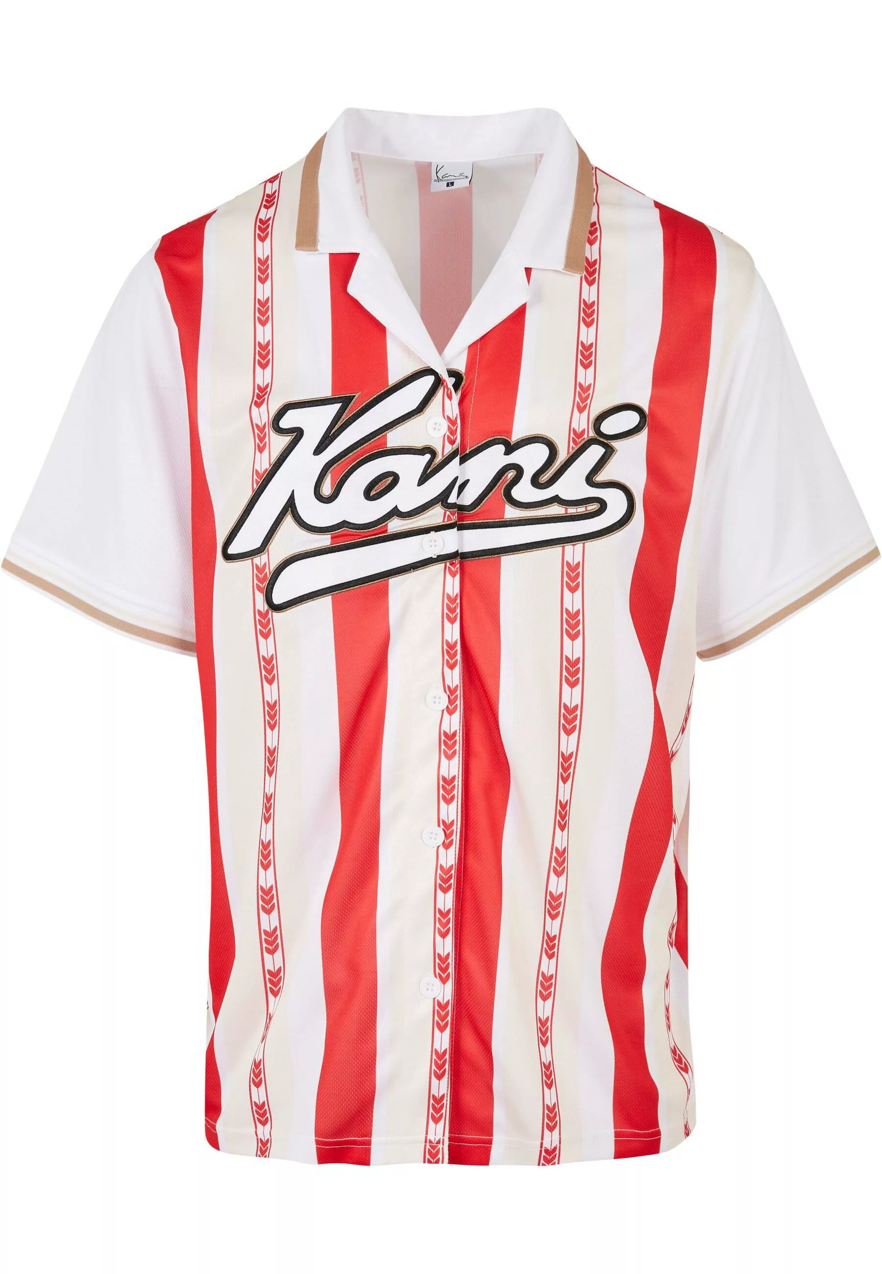 Karl Kani T-Shirt "Karl Kani Herren KM222-002-1 Varsity Block Stripe Baseba günstig online kaufen