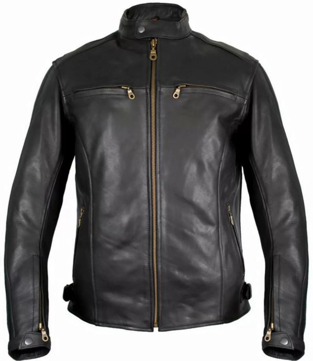 MDM Lederjacke Herren Motorrad Lederjacke aus Rindsleder mit Protektoren Mo günstig online kaufen