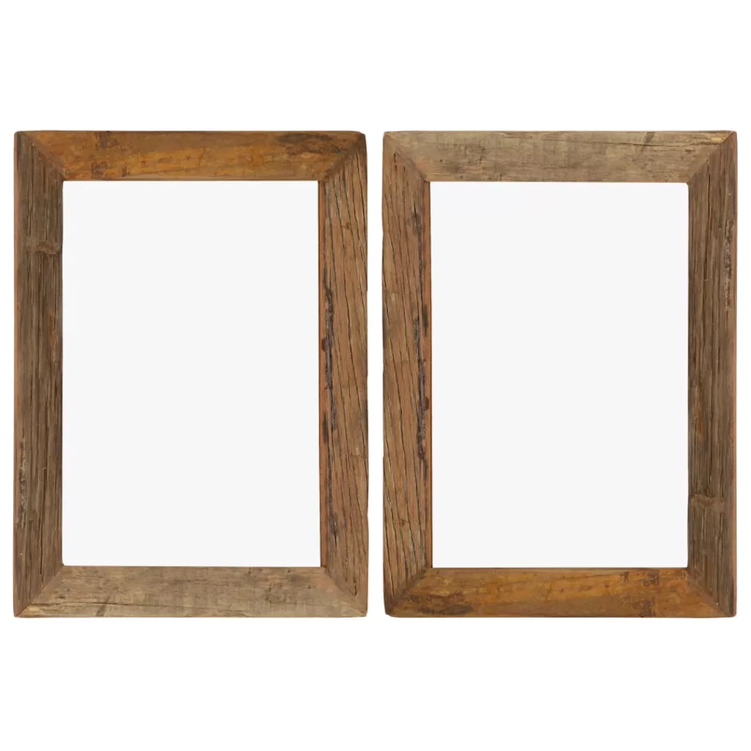 Bilderrahmen 2 Stk. 40x50 Cm Massives Altholz Und Glas günstig online kaufen