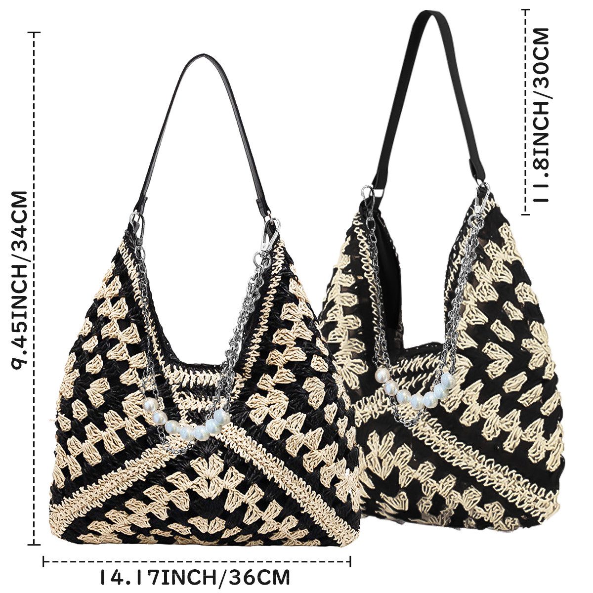 RWEUOQ Strandtasche Strohtasche für Damen, Boho günstig online kaufen