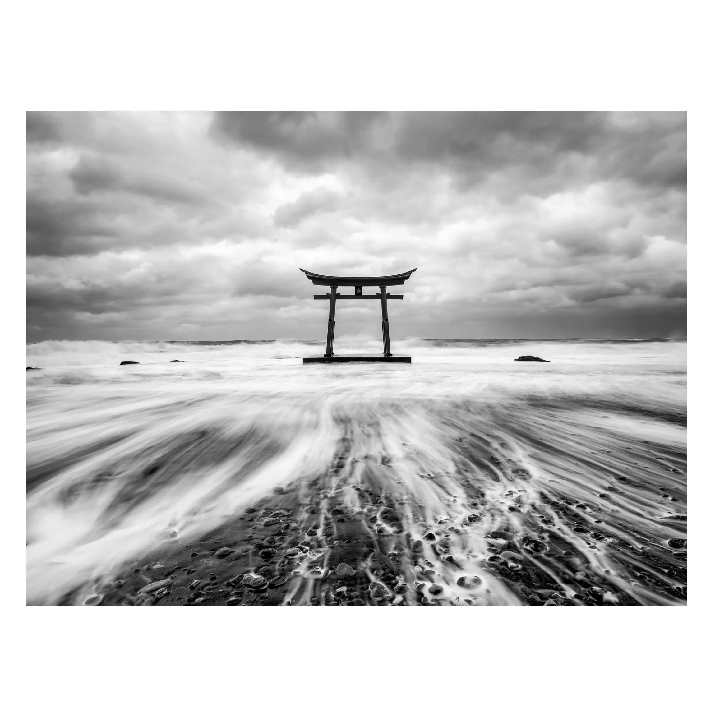 Magnettafel Japanisches Torii im Meer günstig online kaufen