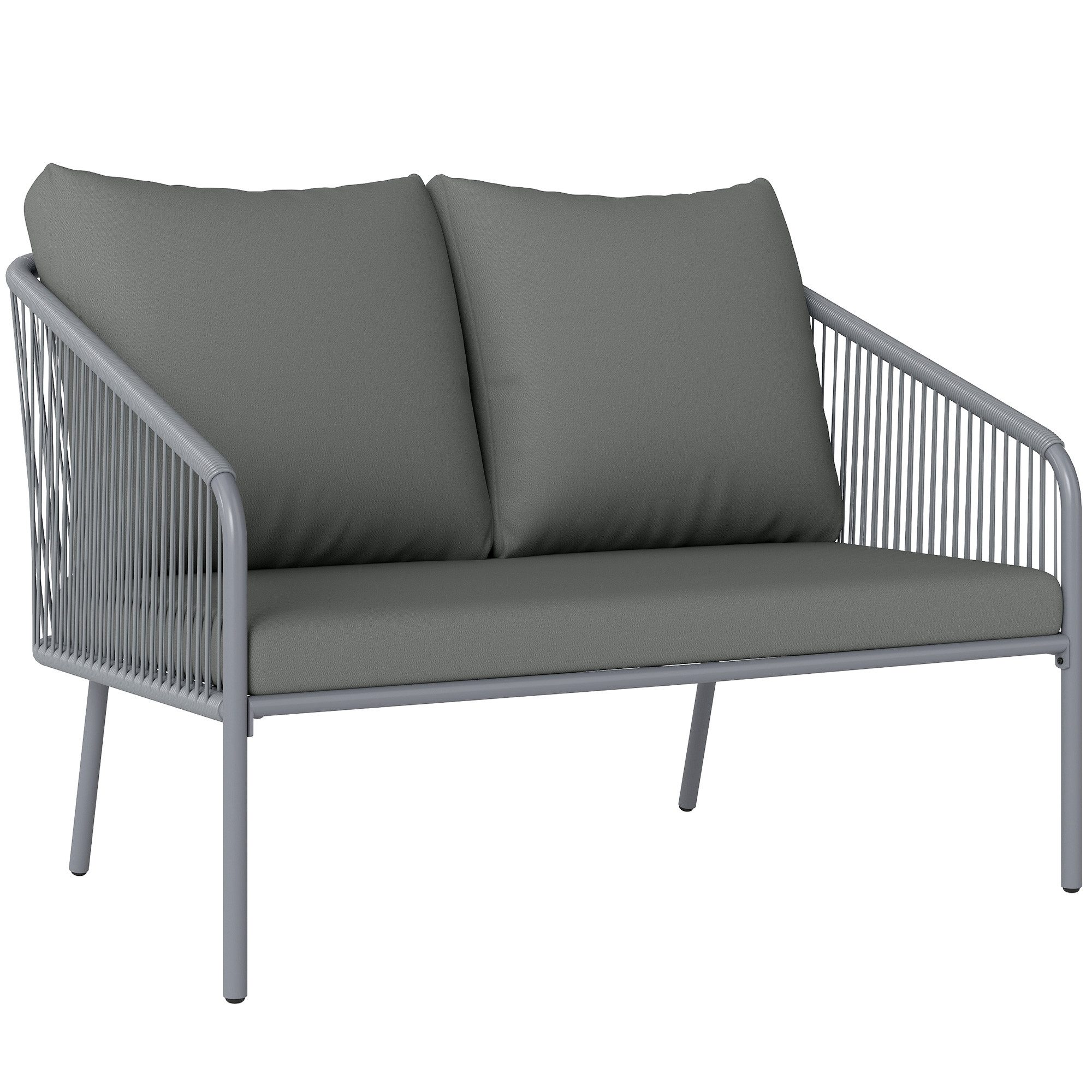 Outsunny Gartensofa mit Kissen, Gartensofa 1 günstig online kaufen