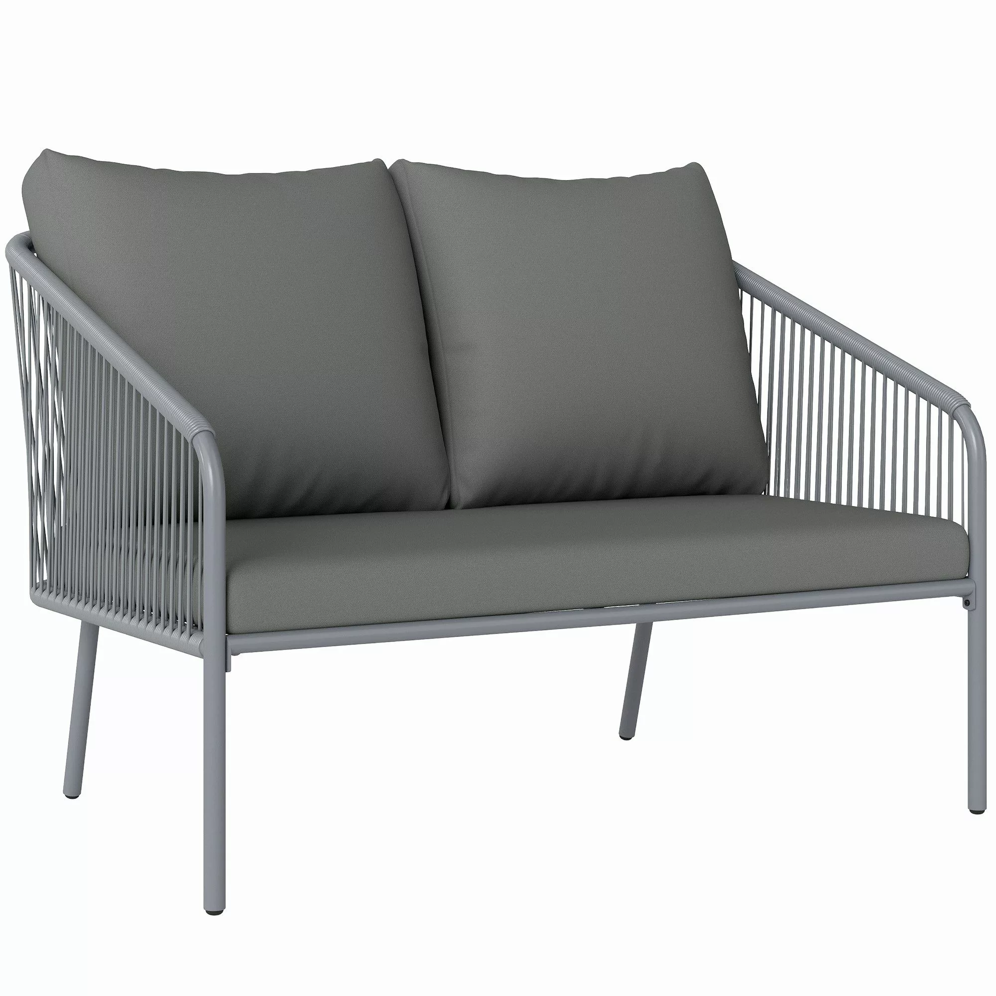 Outsunny Gartensofa mit Kissen, Gartensofa 1 günstig online kaufen