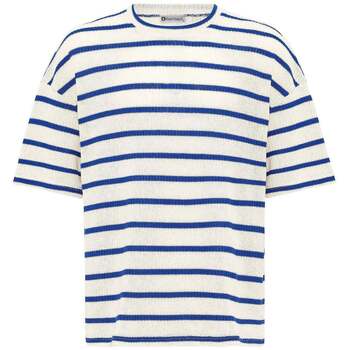 Dandalo  T-Shirts & Poloshirts Wim Oversize Crewneck Knitwear Striped T-Shi günstig online kaufen