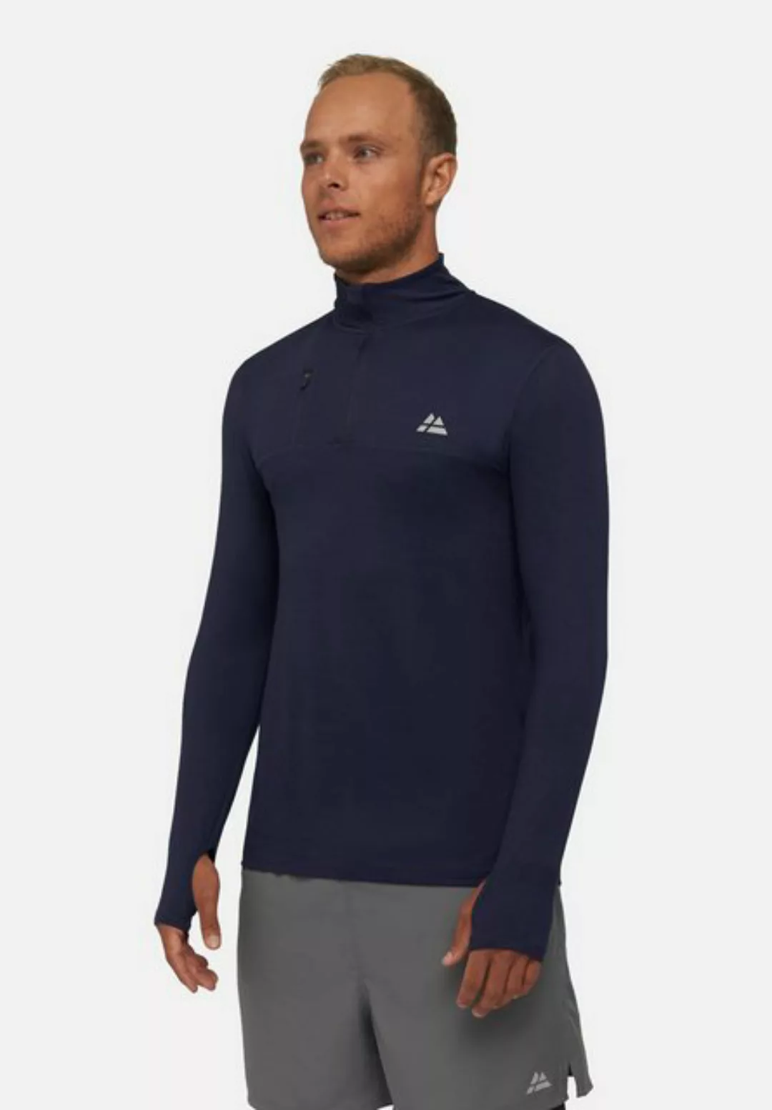 DANISH ENDURANCE Langarmhemd Half Zip Herren Sport Funktionsshirt mit Dauem günstig online kaufen