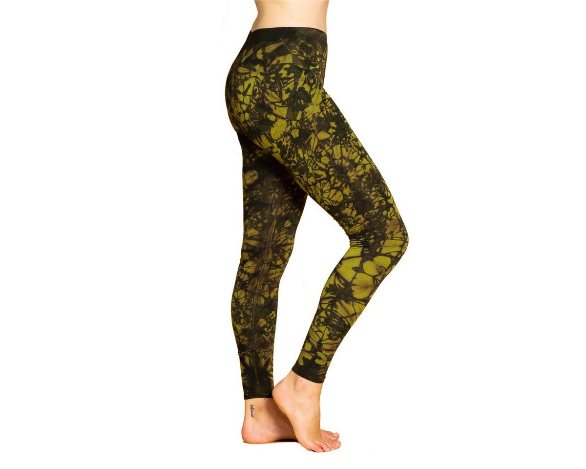 PANASIAM Leggings Unikat Batik Leggings 'Dschungel' aus natürlicher Viskose günstig online kaufen