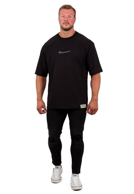 Reichstadt Oversize-Shirt Black S (1-tlg) mit Stitching auf der Brust günstig online kaufen