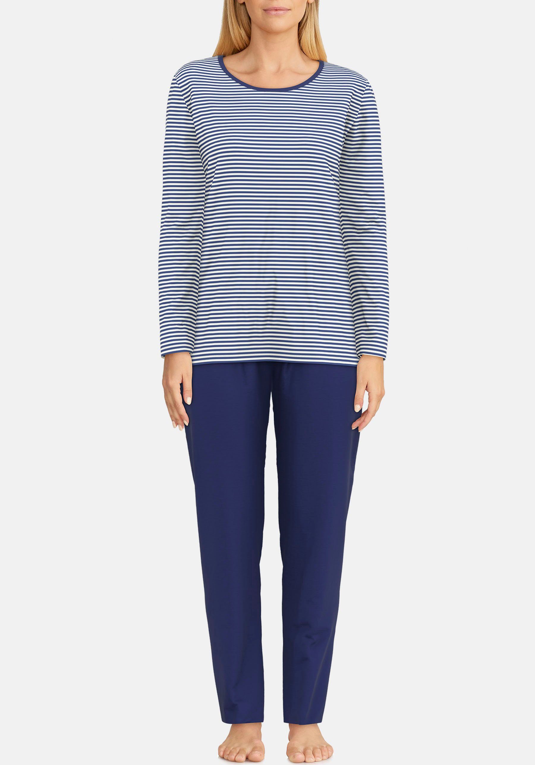 GÖTZBURG Pyjama Damen-Schlafanzug Single-Jersey Streifen günstig online kaufen