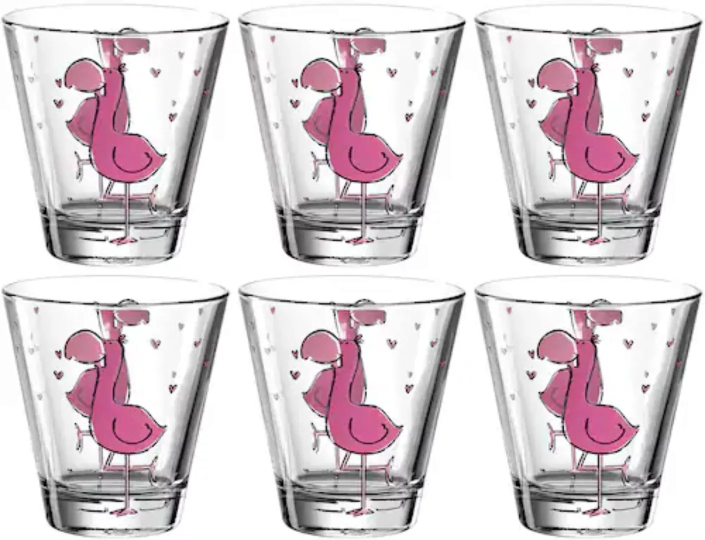 LEONARDO Kinderbecher »BAMBINI Flamingo«, (Set, 6 tlg.), 215 ml, 6-teilig günstig online kaufen