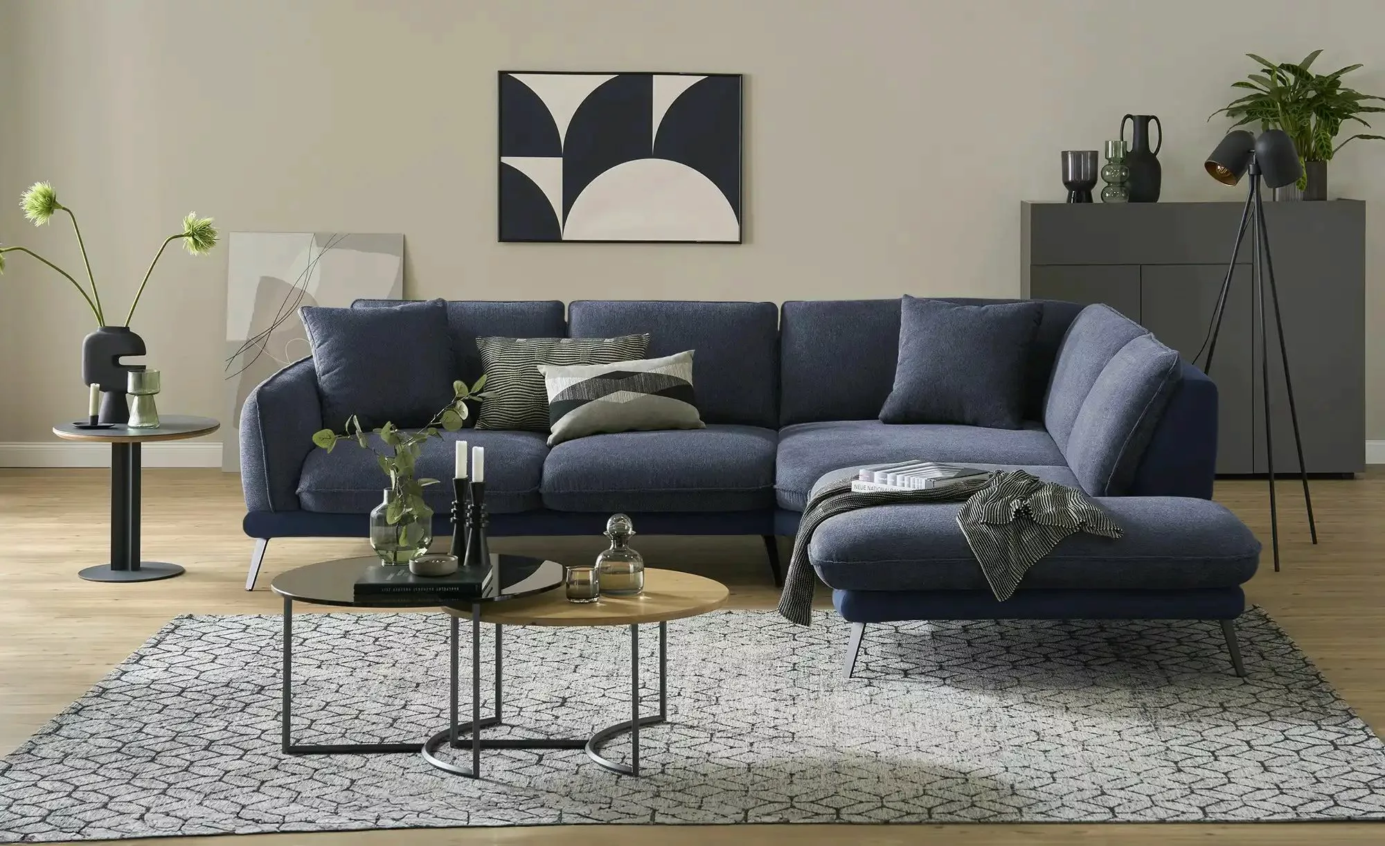 medium Ecksofa  Romance ¦ blau ¦ Maße (cm): B: 310 H: 86 T: 253 Polstermöbe günstig online kaufen