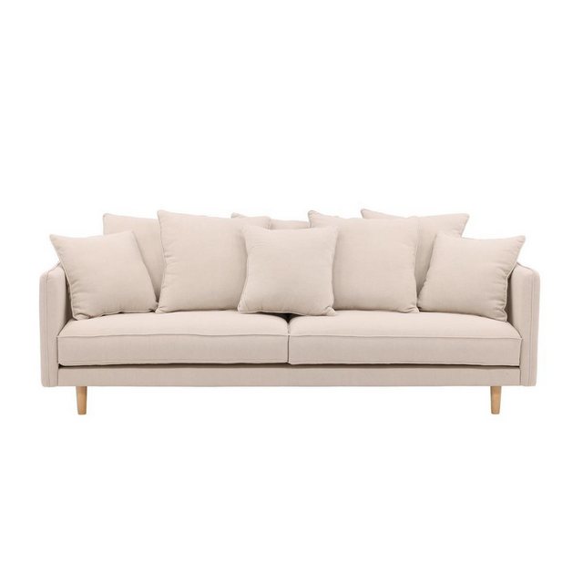 BOURGH 3-Sitzer SEGELSKÄREN Lounge Sofa - Couch in modernem Design in beige günstig online kaufen