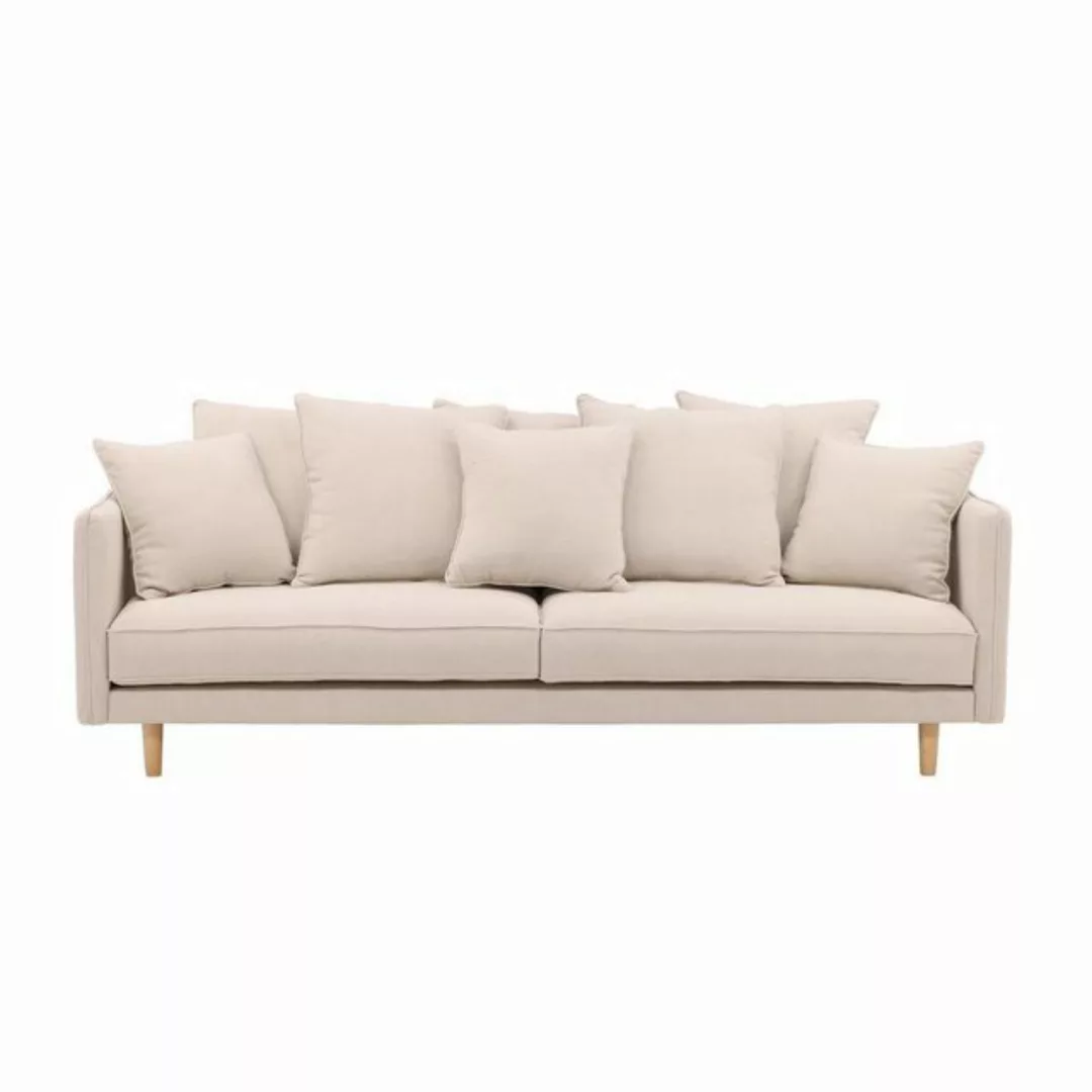 BOURGH 3-Sitzer SEGELSKÄREN Lounge Sofa - Couch in modernem Design in beige günstig online kaufen