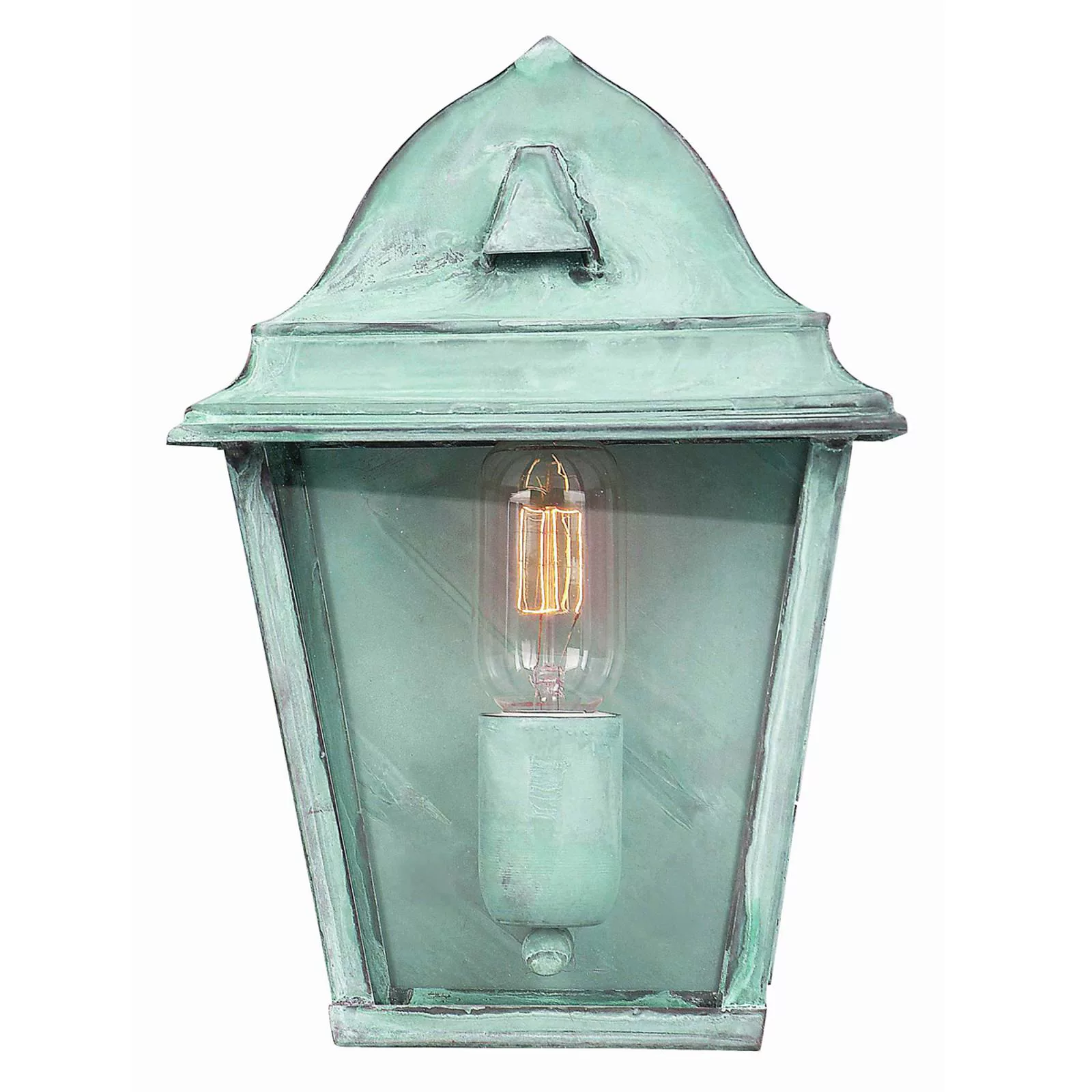 Grüne Außenwandlampe St. James Verdi aus Messing günstig online kaufen